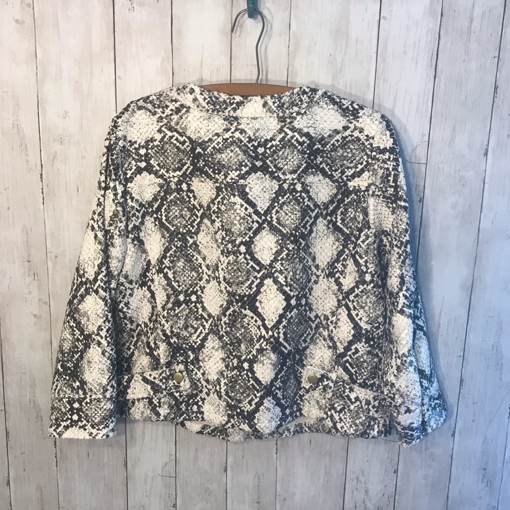 Ruby Rd. Snake Skin Design Jacket Size 12 - Picture 4 of 6